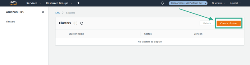 Create cluster