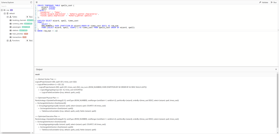 SQL EXPLAIN support, Ververica Platform 2.5, Apache Flink 1.13