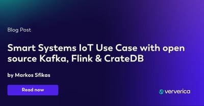 Smart Systems IoT Use Case with open source Kafka, Flink & CrateDB