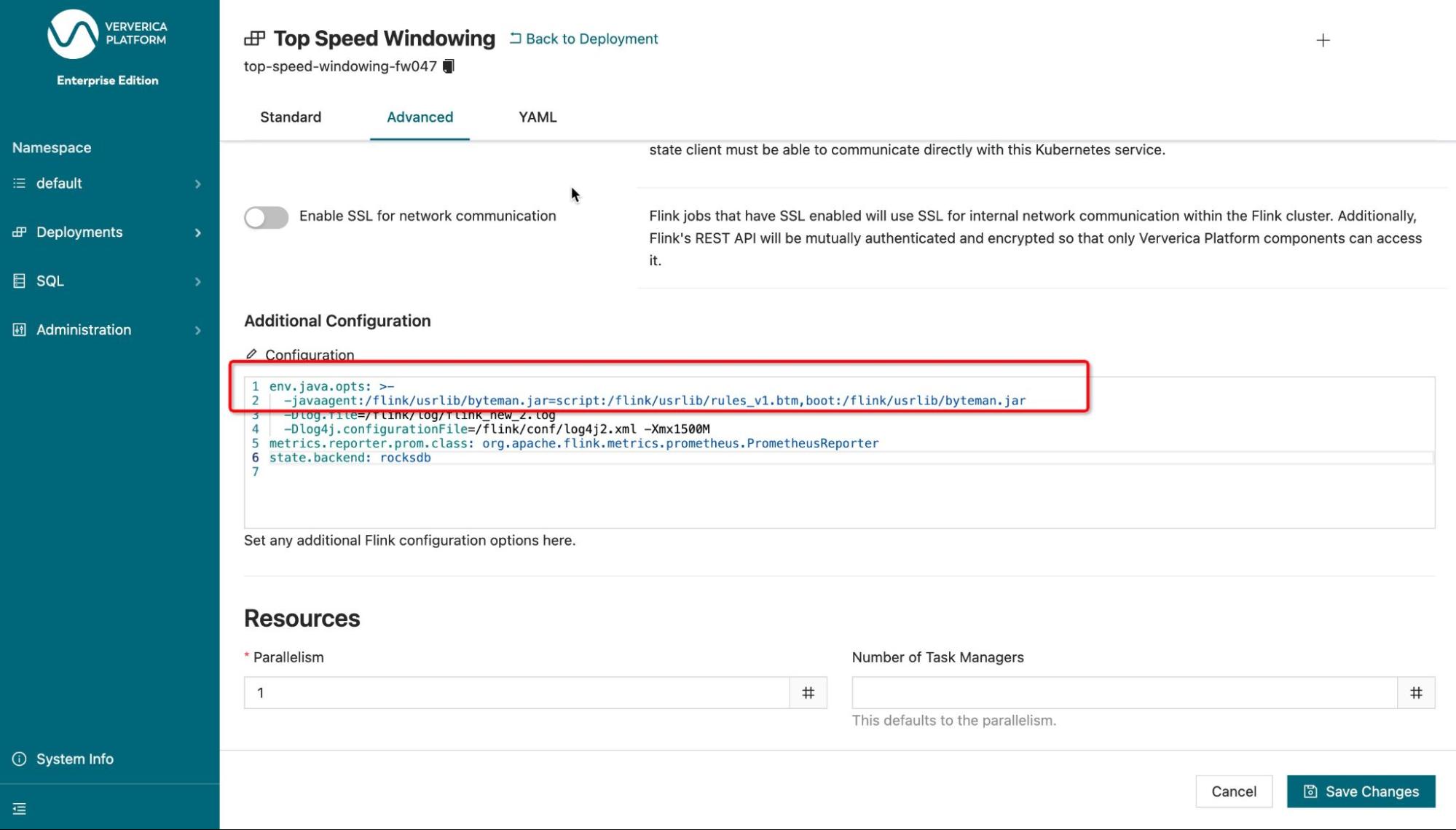 top speeding window, flink, apache flink, ververica platform